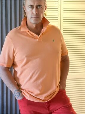 Polo by Ralph Lauren Peach Classic Fit Polo